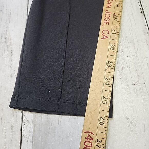 Athleta Venice Pintuck High Waisted Ankle Pants Pull-On Work Casual Black XS - Picture 12 of 13